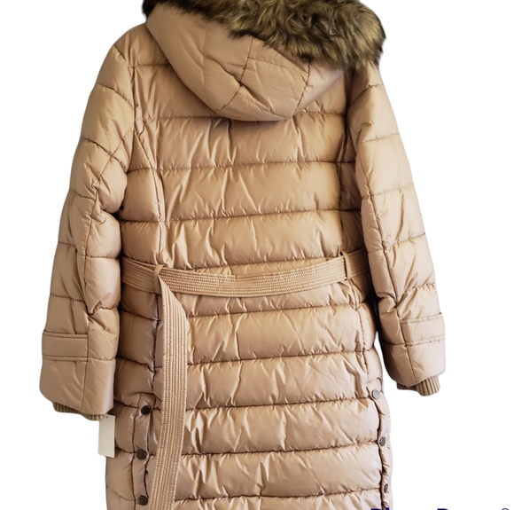 Lucky Brand Women's Belted Winter Puffer Long Coat Size Medium - Picture 5 of 15